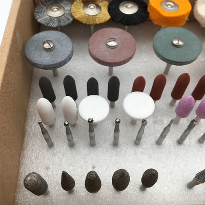 Dental HP Burs Kit Carbide Cutters Silicon Polisher Rubber Wheel Polishing Brushes For Grinding or Polish Metal or Alloy supplier