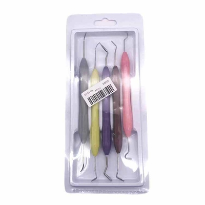 Silicone Handle Dental Composite Resin Filling Instruments 5pcs/kit / Dental Composite Filling Instrument Tool Kit supplier