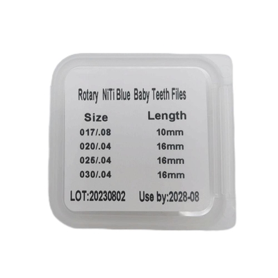 Dental Rotary Niti Baby teeth files Blue color Golden color / dental endodontic files niti Endo Heat Treatment Gold File supplier