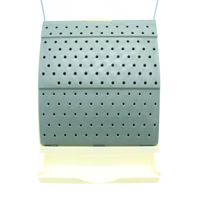 Drawer type 142 Hole Bur Box case plastic kit autoclave / Hot Selling Cheap dental burs holder 142 holes supplier
