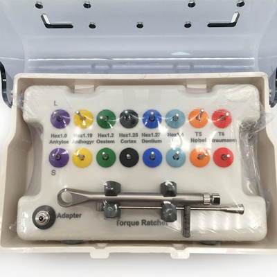 C Type Dental Implant System Prosthetic Kit with Universal Torque Wrench 16pcs For Machine Use supplier