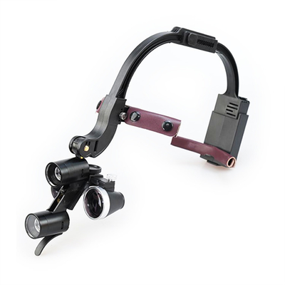 Dental Adjustable Surgical Headband Loupes with LED Medical Magnifier 2.5X/3.5X supplier