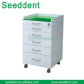 Dental Mobile Glass desktop Cabinet with 5 Drawers supplier