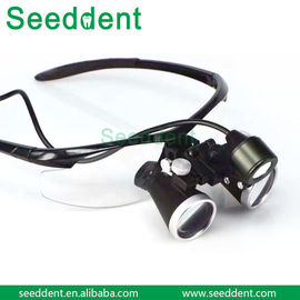 Glass Surgical Dental Loupe with LED headlight / Headband Dental Loupes / Magnifying Glass Loupes supplier