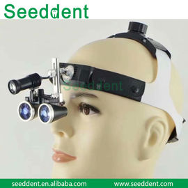 Glass Surgical Dental Loupe with LED headlight / Headband Dental Loupes / Magnifying Glass Loupes supplier