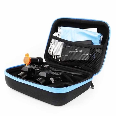 Dental Binocular Magnifying Loupes Surgical Equipment 3.5x-5.5x Adjustable Focus Magnifying Loupes with Wireless LED Headlight supplier