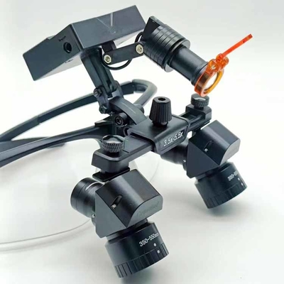 Dental Binocular Magnifying Loupes Surgical Equipment 3.5x-5.5x Adjustable Focus Magnifying Loupes with Wireless LED Headlight supplier