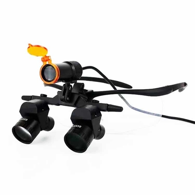 Dental Binocular Magnifying Loupes Surgical Equipment 3.5x-5.5x Adjustable Focus Magnifying Loupes with Wireless LED Headlight supplier