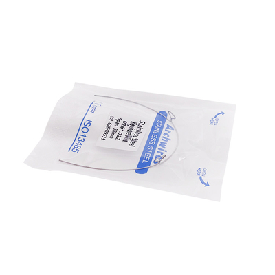 Dental Orthodontic Material Super Elastic NiTi Arch Wire Orthodontic Bracket Stainless Steel Keyhole / Hook Wire supplier