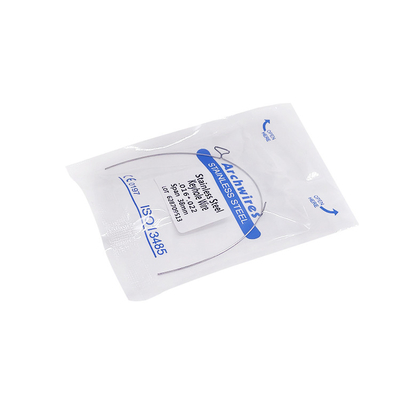 Dental Orthodontic Material Super Elastic NiTi Arch Wire Orthodontic Bracket Stainless Steel Keyhole / Hook Wire supplier