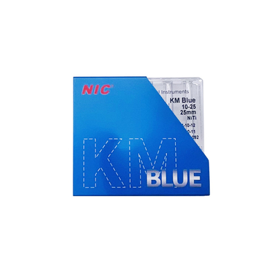 Dental Surgical Instruments Products NIC KM Blue Dental Files Dental Root Canal Instrument Blue Endo Files 4pcs/Pack supplier