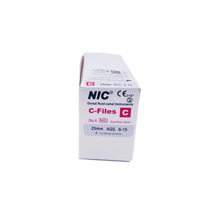 Hot Sell Dental Endodontic Endo Root Canal File Hand Use Stainless Steel Dental NlC C-Files supplier