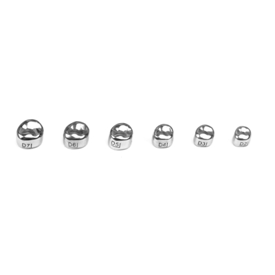 48pcs/box Dental Orthodontic Products Kids Permanent Molars Crown New KIDS Stainless steel Primary Molar Crown supplier