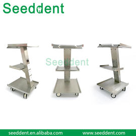 Dental Surgical Instruments Tool Cart / Dental Stainless Steel mobile cart supplier