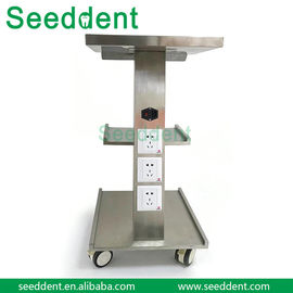 Dental Surgical Instruments Tool Cart / Dental Stainless Steel mobile cart supplier