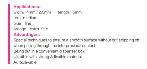 Dental Color Disposable Roll Polishing Strip Hospital Dentist Products Material Resin Polishing Strips supplier