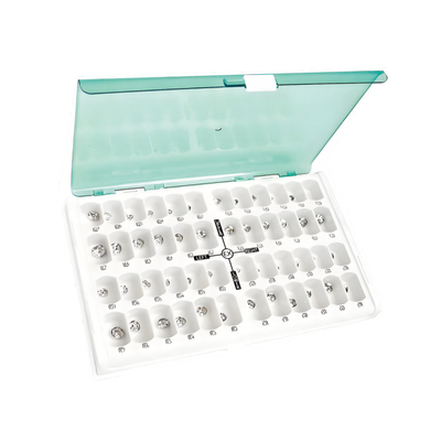 48PCS/Box Dental Kid Crowns Preformed Crown Orthodontic Material Therapy Tools Kids Stainless Steel 316 Primary Molar Crown supplier