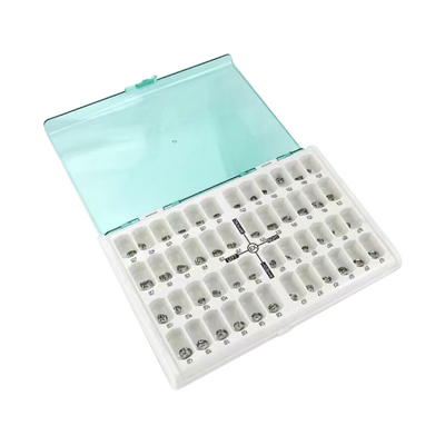 48PCS/Box Dental Kid Crowns Preformed Crown Orthodontic Material Therapy Tools Kids Stainless Steel 316 Primary Molar Crown supplier