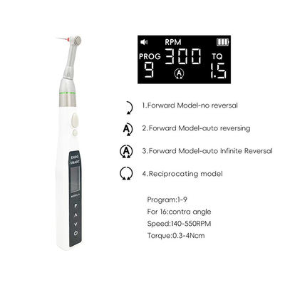 Dental Handpiece Electric Teeth Root Canal Instrument Filling Teeth Tool LED Wireless Endo Motor with 16:1 Contra Angle Head supplier
