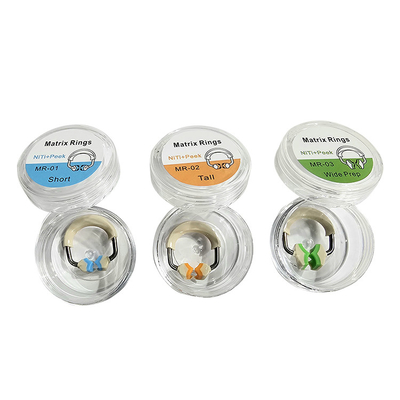 High Quality Dentistry Product Dental Material Dental Orthodontics Forming Sheet Clip Dental Matrix Rings Short/Tall/Wide Prep supplier