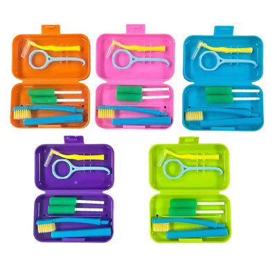 New Arrival Portable Dental Hygiene Products Orthodontic Toothbrush Oral Care Teeth Travel Cleaning Kit Dental Personal Care Set supplier