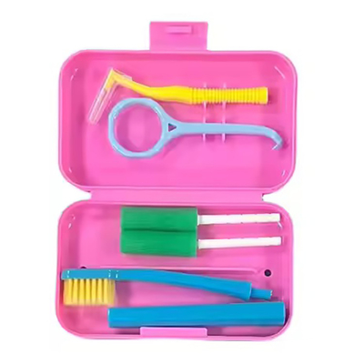 New Arrival Portable Dental Hygiene Products Orthodontic Toothbrush Oral Care Teeth Travel Cleaning Kit Dental Personal Care Set supplier