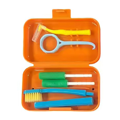 New Arrival Portable Dental Hygiene Products Orthodontic Toothbrush Oral Care Teeth Travel Cleaning Kit Dental Personal Care Set supplier