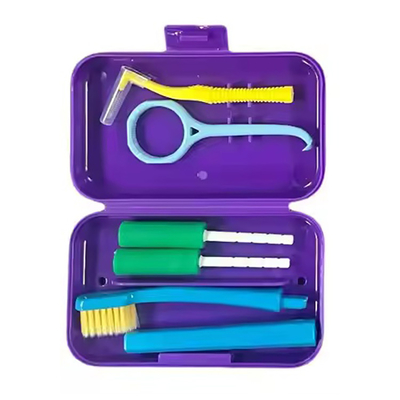 New Arrival Portable Dental Hygiene Products Orthodontic Toothbrush Oral Care Teeth Travel Cleaning Kit Dental Personal Care Set supplier