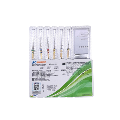Dental Oral Care Root canal Treatment Products Soco SC Niti Files 6pcs/pack supplier
