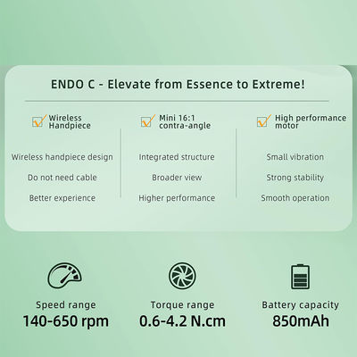 Dental Oral Care Treatment Dentists ENDO C WIRELESS ENDO MOTOR with Light and OLED FULL COLOR SCREEN supplier