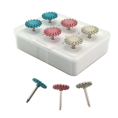 Dental Composites Products Polishing Machine Self Glazed Polishing Disc Resin Repair Silicone Wheel 6pcs/box supplier