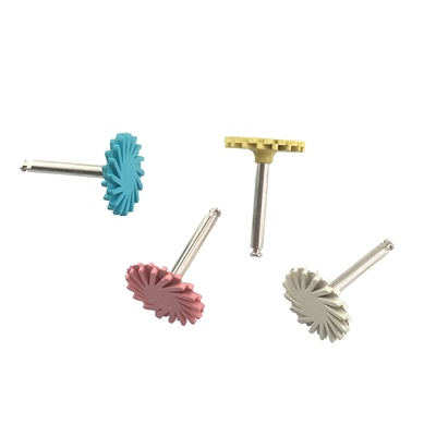 Dental Composites Products Polishing Machine Self Glazed Polishing Disc Resin Repair Silicone Wheel 6pcs/box supplier