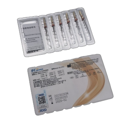 Dental Oral Root Canal Treatment Products Electric Flexible Endo Files 6Pcs/Box Soco SC Pro Niti Files supplier