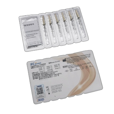 Dental Oral Root Canal Treatment Products Electric Flexible Endo Files 6Pcs/Box Soco SC Pro Niti Files supplier