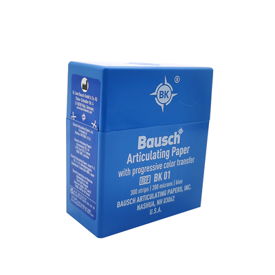 Bausch Articulating Paper Dental Articulating Paper 18mm*52mm 300strips/box Blue or Red Available supplier