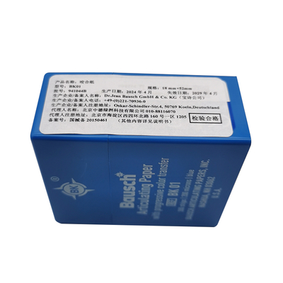 Bausch Articulating Paper Dental Articulating Paper 18mm*52mm 300strips/box Blue or Red Available supplier