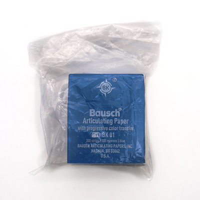Bausch Articulating Paper Dental Articulating Paper 18mm*52mm 300strips/box Blue or Red Available supplier