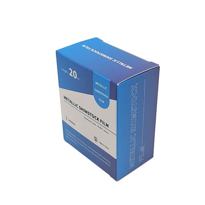 20m/Roll Dental Metallic Articulating Film 8μm Shimstock Occlusion Test Strip for Implant Crown Bridge Bite Checking supplier