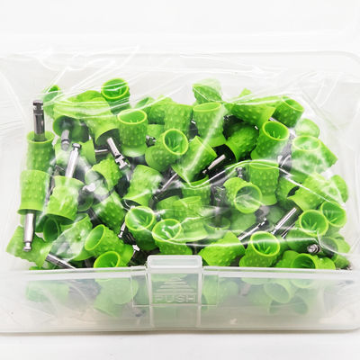 Dental Latch 4 Rib Flat Prophy Cup 100pcs/box for Teeth Polishing supplier