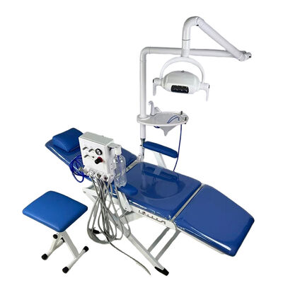 Luxury Portable Folding Dental Chair Unit with LED Scaler Air Compressor/mobile Dental Unit supplier