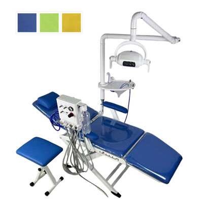 Luxury Portable Folding Dental Chair Unit with LED Scaler Air Compressor/mobile Dental Unit supplier