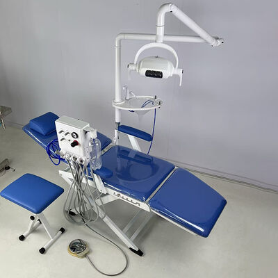 Luxury Portable Folding Dental Chair Unit with LED Scaler Air Compressor/mobile Dental Unit supplier