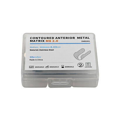 Dental Conyoured Anterior Matel Matrix M8 2.0 Professional Matrix supplier