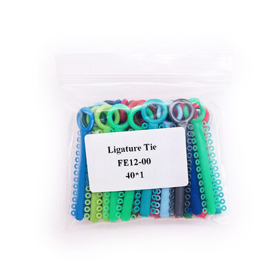 Dental Orthodontic Elastic Power Chain Ligature Ties Colorful Rubber Bands Brackets Braces Treatment Material supplier