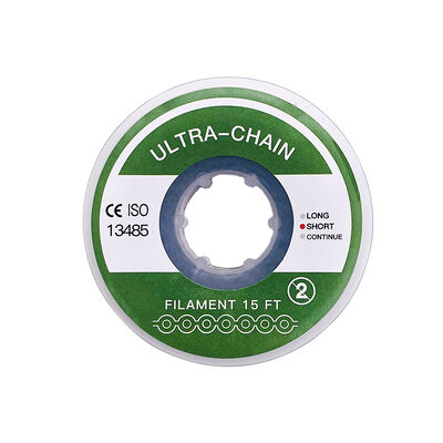 Dental Orthodontic Elastic Power Chain Ligature Ties Colorful Rubber Bands Brackets Braces Treatment Material supplier