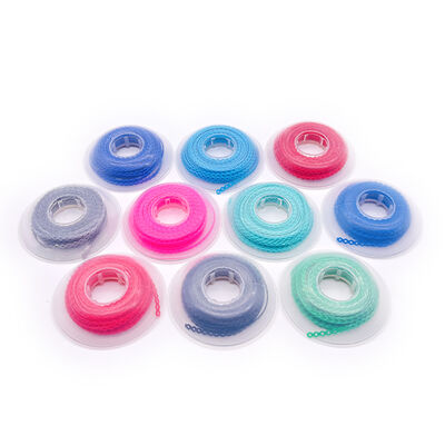 Dental Orthodontic Elastic Power Chain Ligature Ties Colorful Rubber Bands Brackets Braces Treatment Material supplier