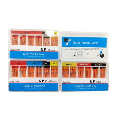 Dental Gutta Percha Point Dental GP Pro-N R Series Wave with Mark or No Mark Available 60pcs/box supplier