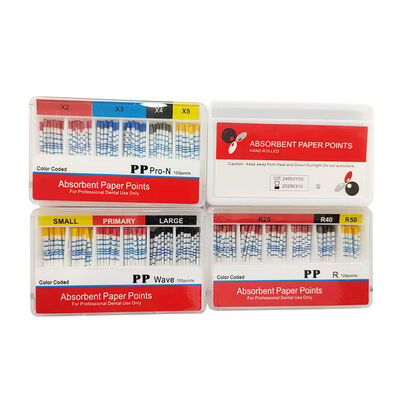 Dental Absorbent Paper Point Dental PP Pro-N R Series Wave with Mark or No Mark Available 60pcs/box supplier