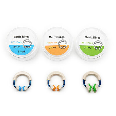 High Quality Dentistry Product Dental Material Dental Orthodontics Forming Sheet Clip Dental Matrix Rings Short/Tall/Wide Prep supplier