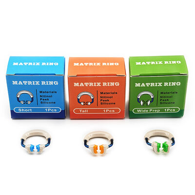 High Quality Dentistry Product Dental Material Dental Orthodontics Forming Sheet Clip Dental Matrix Rings Short/Tall/Wide Prep supplier